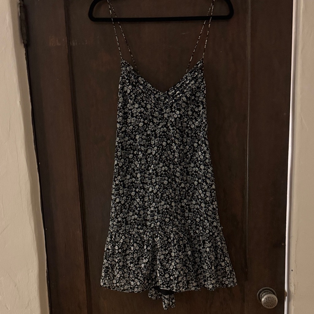 Abercrombie & Fitch Black Floral Mini Dress